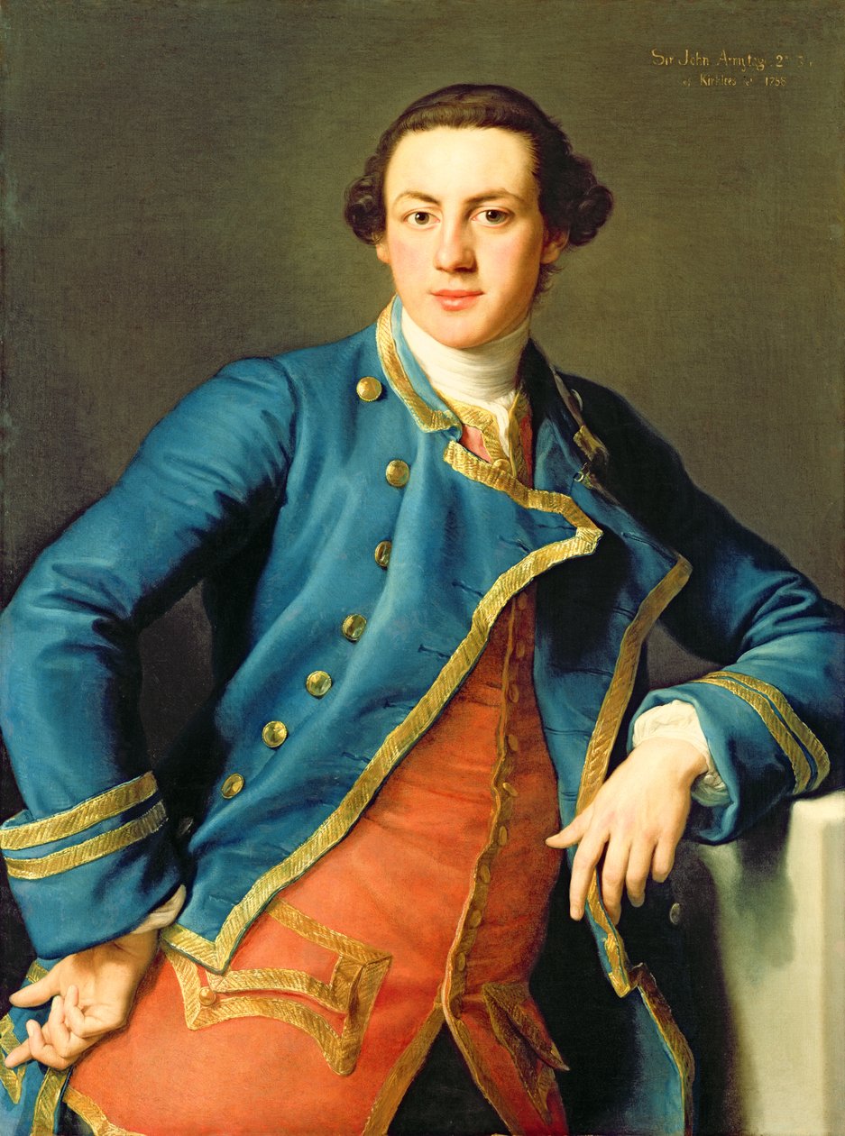 Sir John Armytage (1732-58) 2. Bart of Kirklees portréja, 1758 alkotó: Pompeo Girolamo Batoni