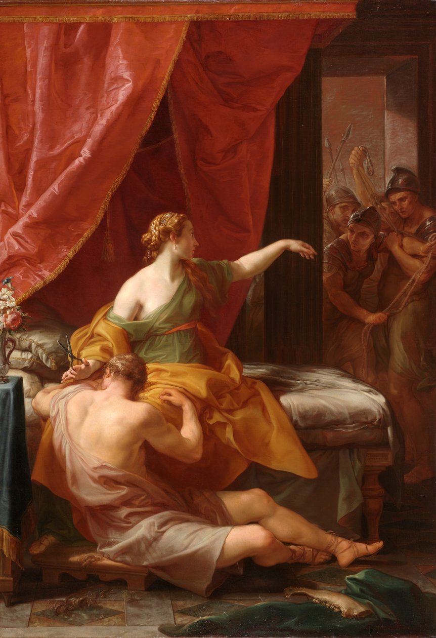 Sámson és Delila, 1766 alkotó: Pompeo Girolamo Batoni