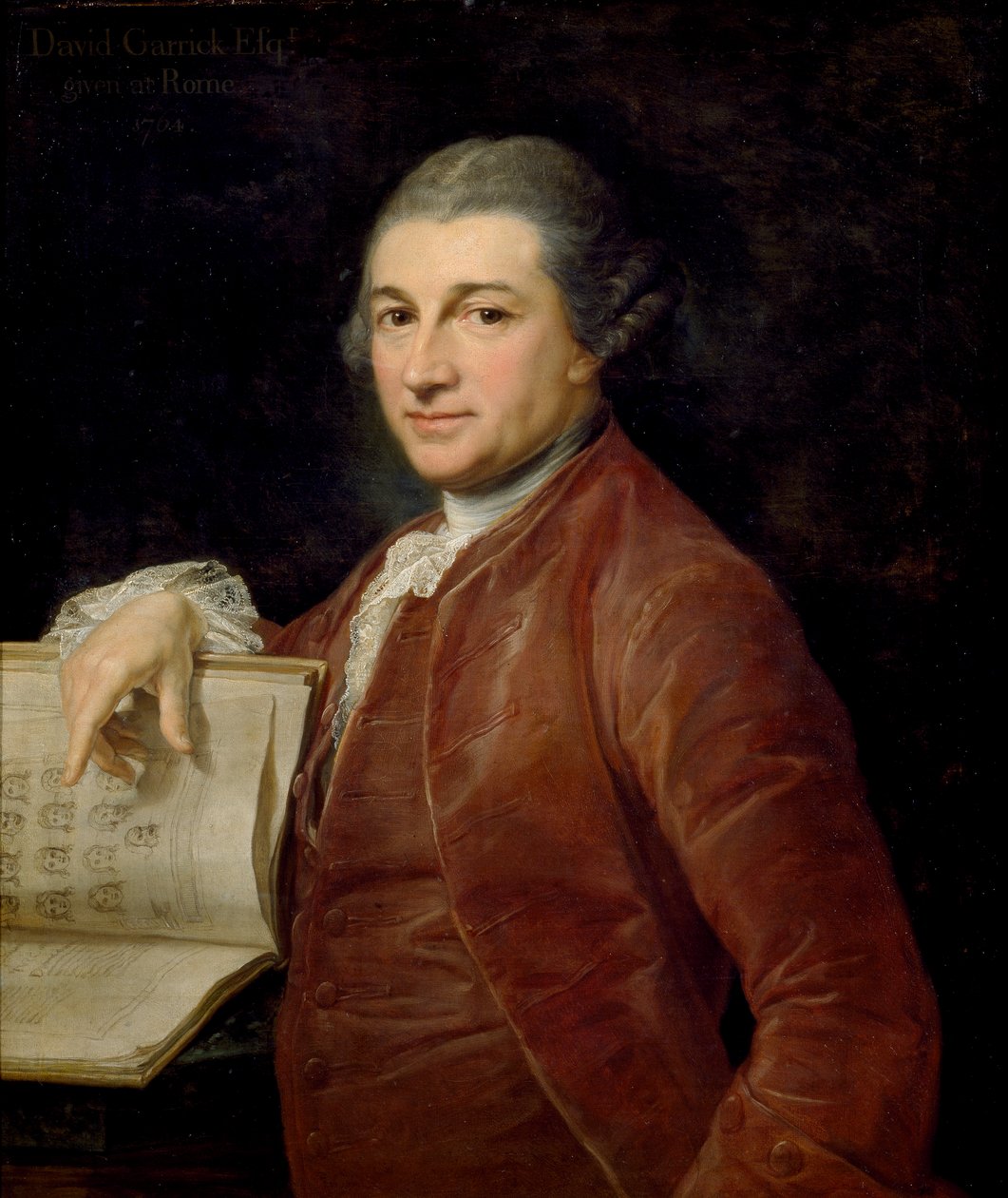 David Garrick, 1764 alkotó: Pompeo Batoni