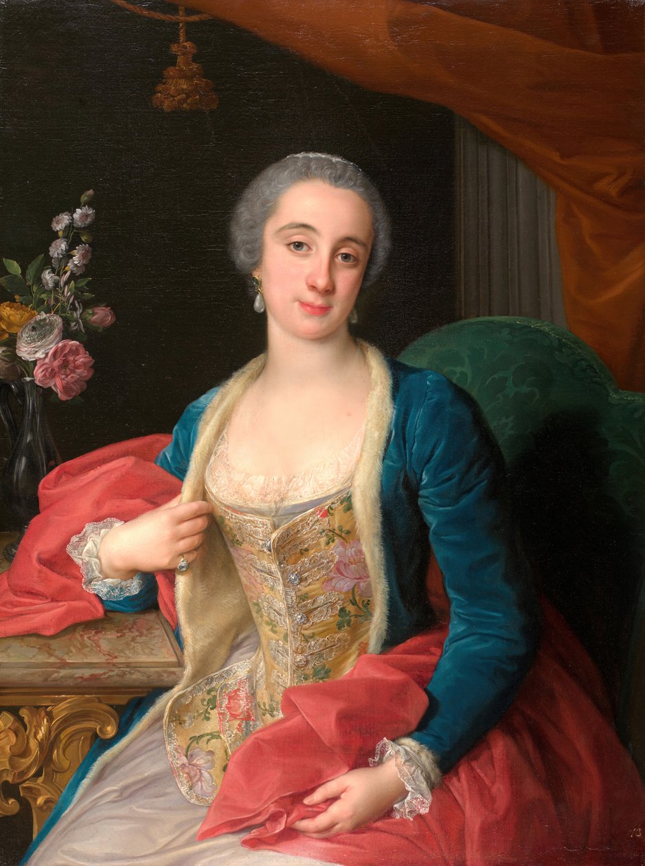 Sforza Cesarini hercegnő portréja 1765, 1768. alkotó: Pompeo Batoni