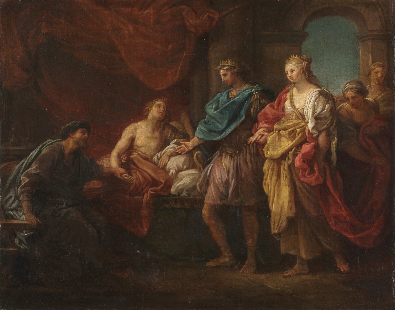 Tanulmány Antiochus és Stratonice számára, c. 1746. alkotó: Pompeo Batoni