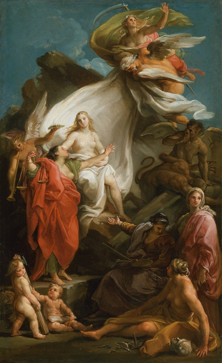 Az igazság leleplezésének ideje, 174045. alkotó: Pompeo Batoni