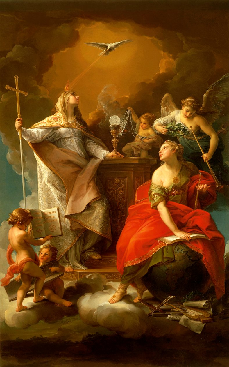 A vallás allegóriája, Pompeo Batoni (1708-1787). alkotó: Pompeo Girolamo Batoni