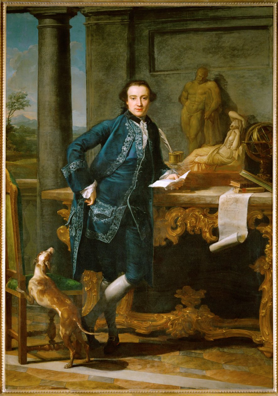 Charles John Crowle, egy úriember, aki a "Grand Tour"-ján Olaszországba érkezett... alkotó: Pompeo Girolamo Batoni