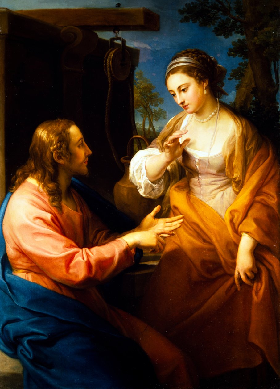 Krisztus és a szamariai asszony alkotó: Pompeo Girolamo Batoni