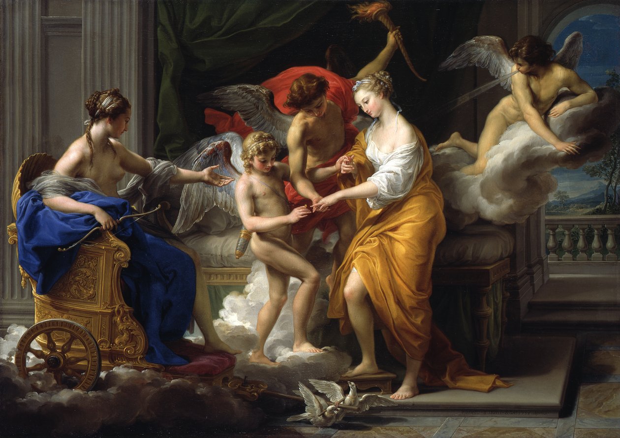 Ámor és Psyché házassága alkotó: Pompeo Girolamo Batoni