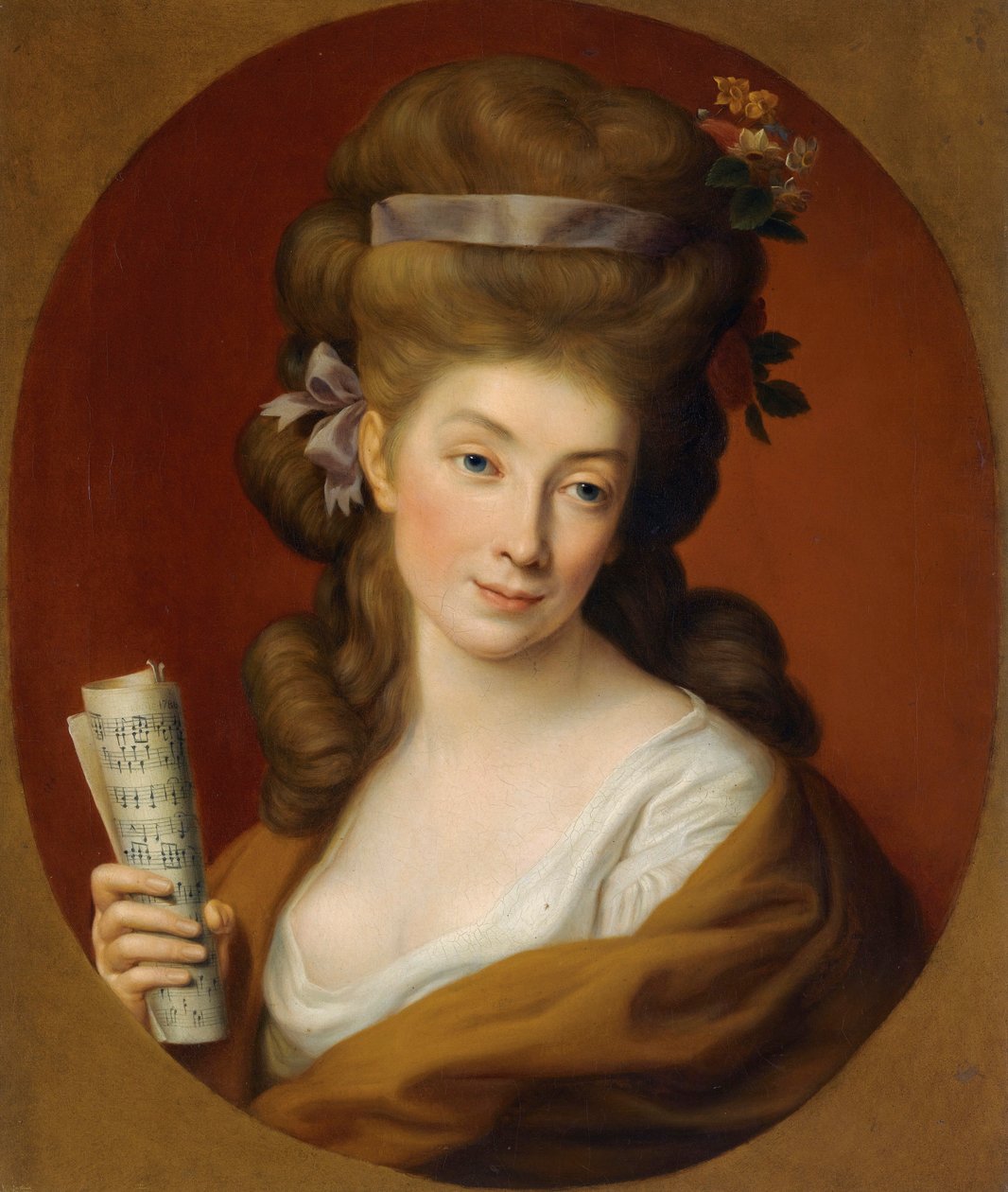 "" Portrait de la noble poloneise Izabela Lubomirska "" (Izabela Elzbieta Potocka hercegnő portréja, szül. Lubomirska (1736-1816)) Peinture de Pompeo Batoni (1708-1787) - 1780 - Olaj, vászon Privát 5 65 cm3 Méret 5 65 cm. alkotó: Pompeo Girolamo Batoni