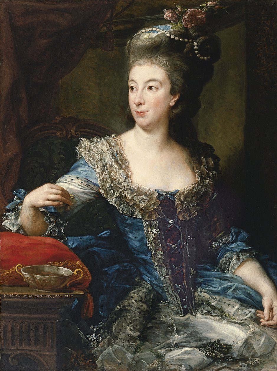Maria Benedetta di San Martino grófnő portréja alkotó: Pompeo Girolamo Batoni