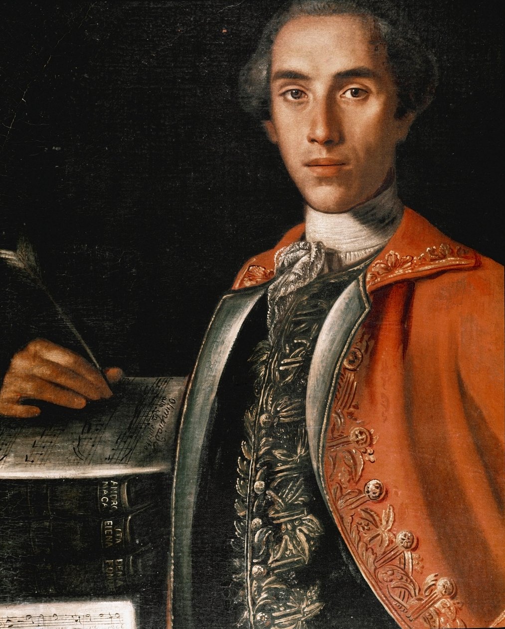 Leonardo Leo olasz zeneszerző portréja (1694-1744) Pompeo Batoni (1708-1787) festménye Nápoly, Zenei Konzervatórium San Pietro a Majella alkotó: Pompeo Girolamo Batoni