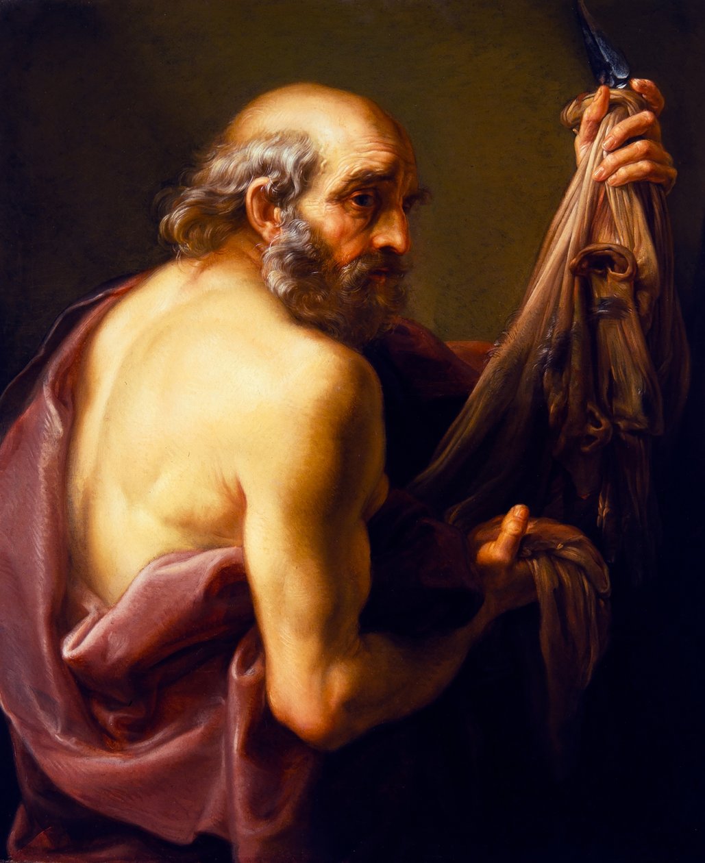 Szent Bertalan (félhosszúság) alkotó: Pompeo Girolamo Batoni