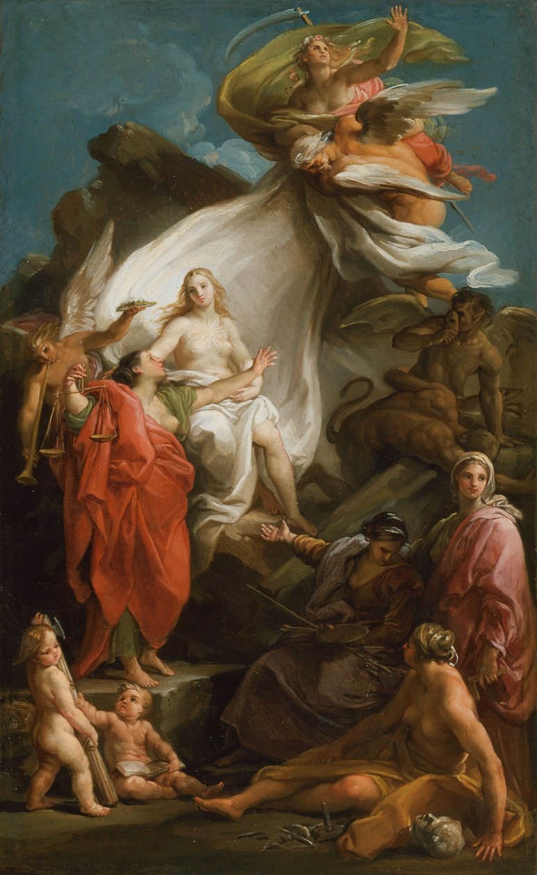 Idő feltárja az igazságot alkotó: Pompeo Girolamo Batoni