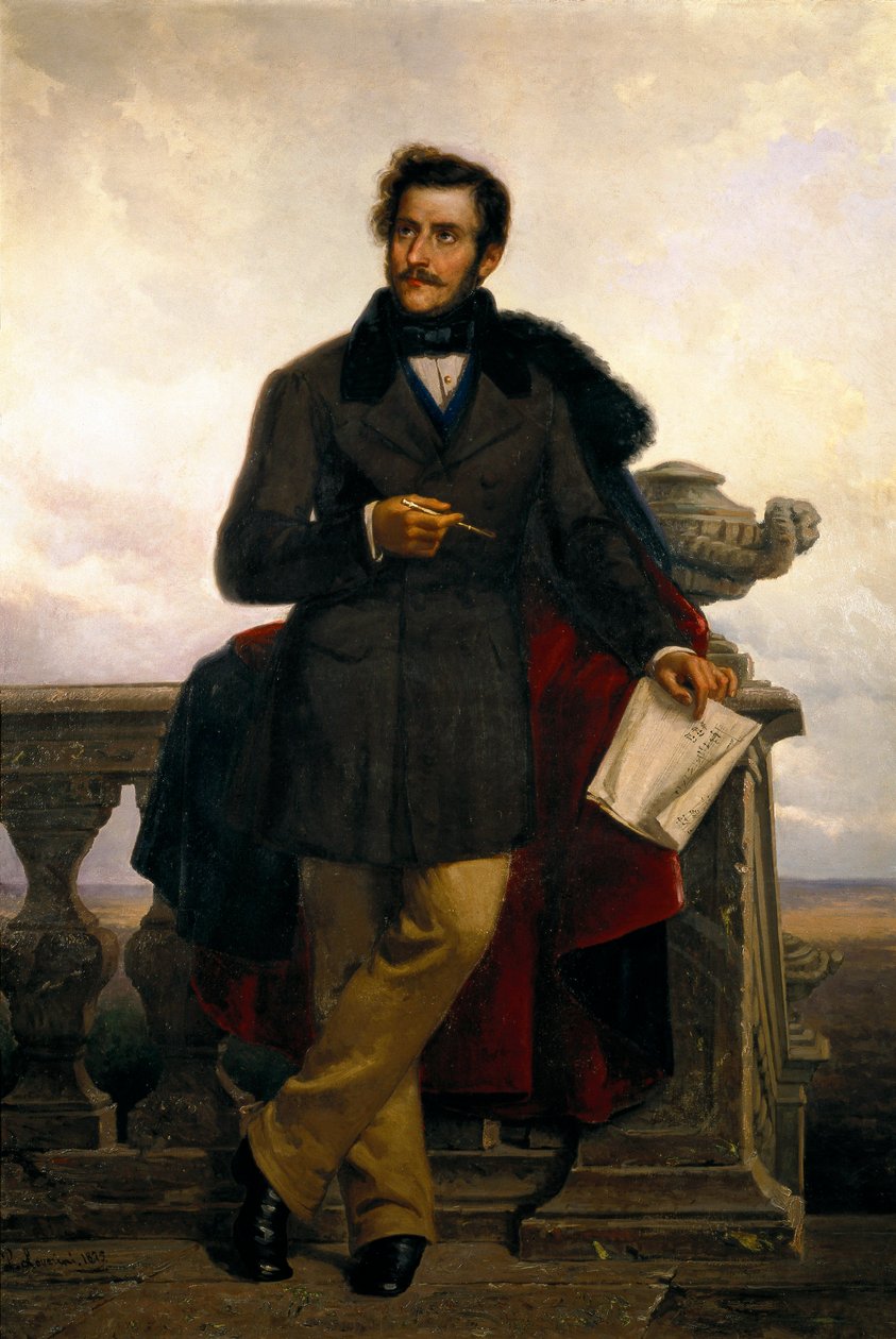 Gaetano Donizetti portréja alkotó: Ponziano Loverini