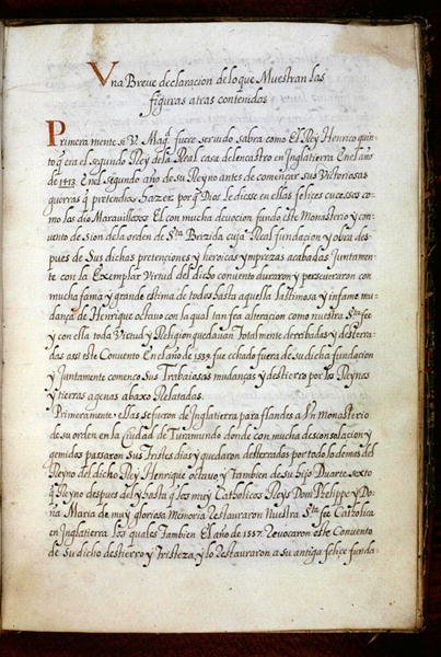 Egy oldal a syoni apácák peregrinációinak történetéből, amelyet Lisszabonban állítottak össze a 17. század elején (vellum) alkotó: Portuguese School