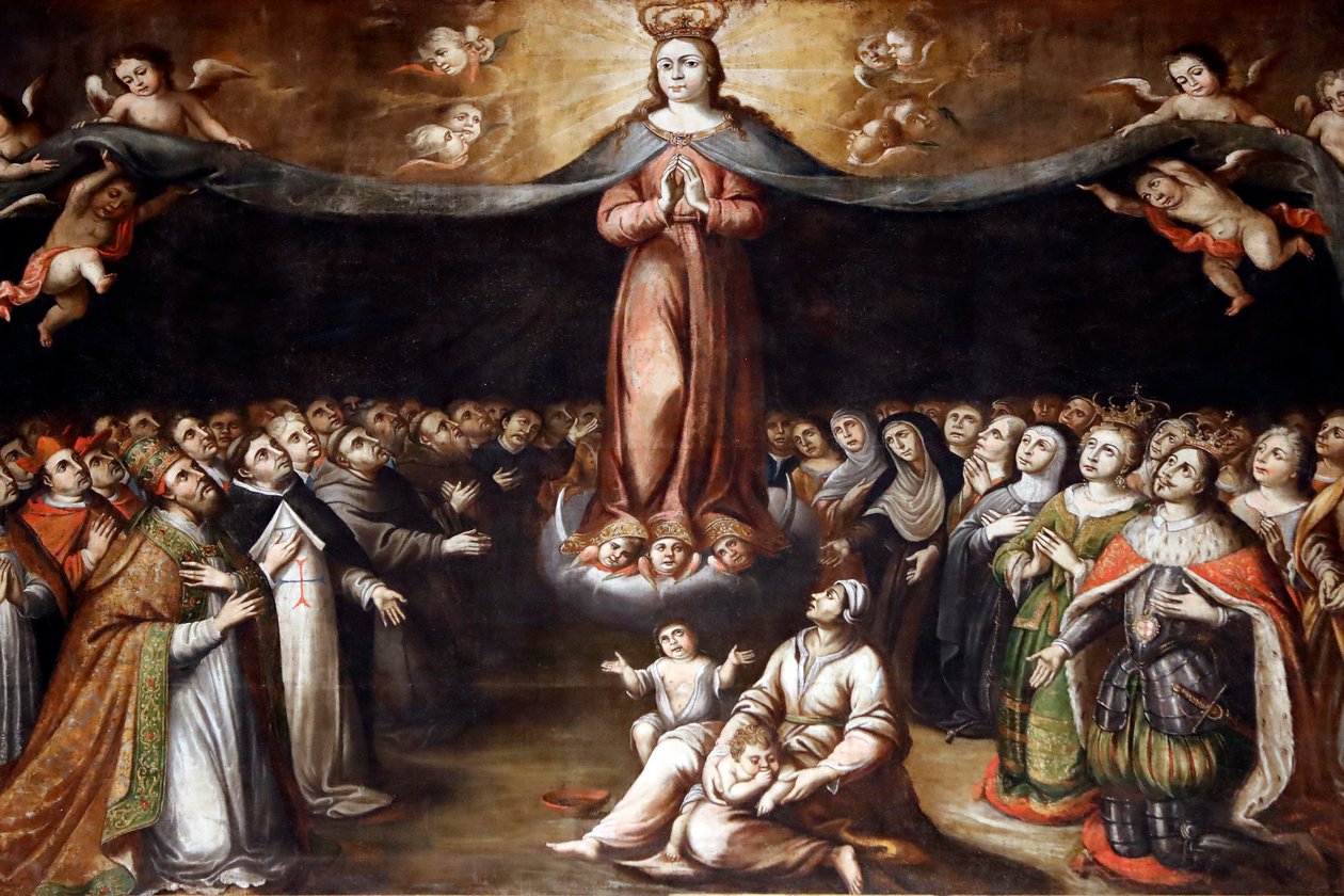 Irgalmasság temploma. Szűz Mária. Evora. Portugália. alkotó: Portuguese School