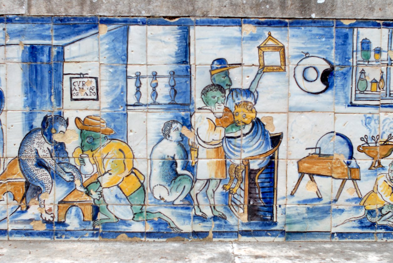 Mintás burkolólapok (kerámia csempe) alkotó: Portuguese School