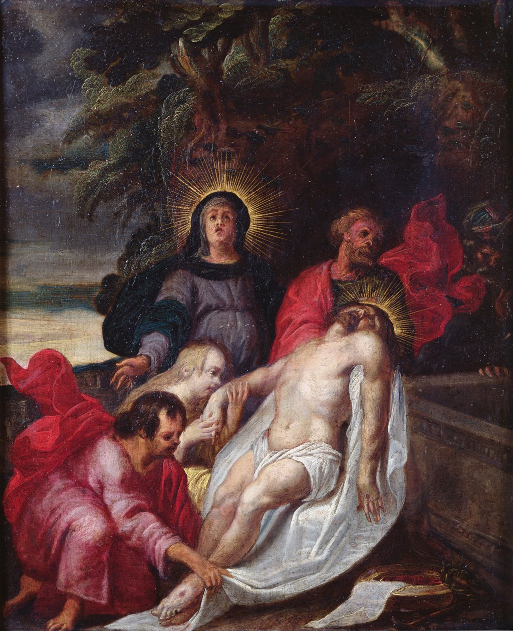Krisztus síremléke, 1699 (olaj, réz) alkotó: Portuguese School