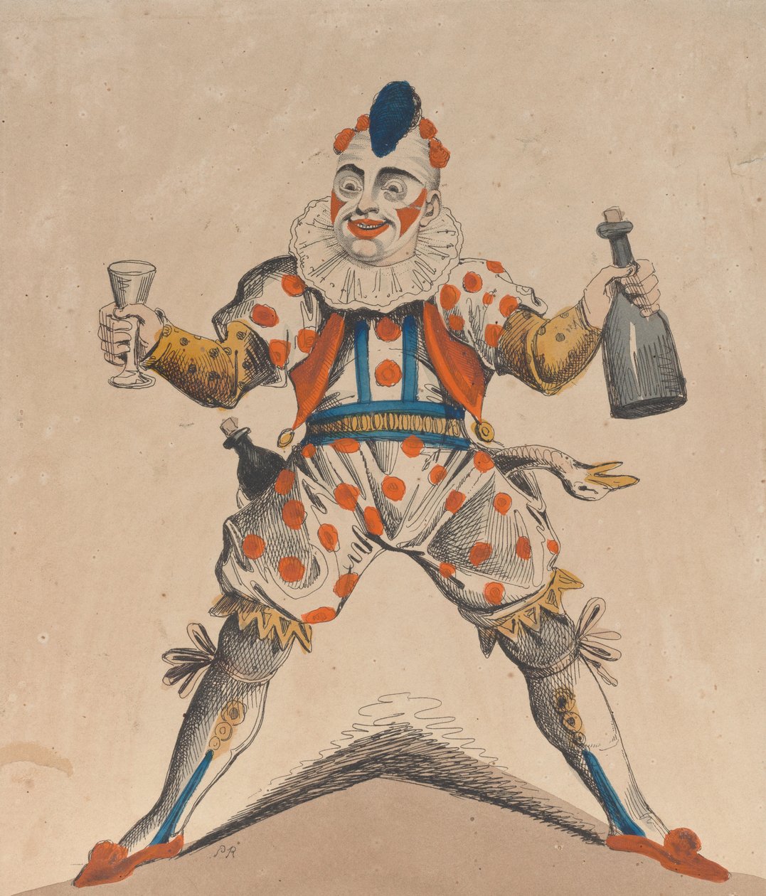 Mr. Grimaldi bohócként, 1822. július 13. alkotó: Possibly Piercy Roberts