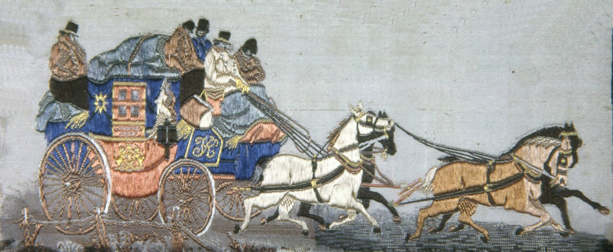 A London & York Royal Mail Coach, Anglia, 1879. alkotó: Possibly Thomas Stevens.