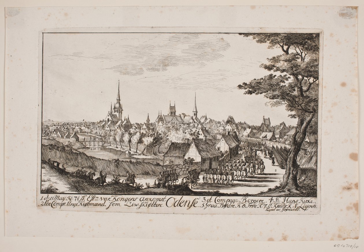 V. Frigyes belépése Odense-be alkotó: Poul Isac Grønvold