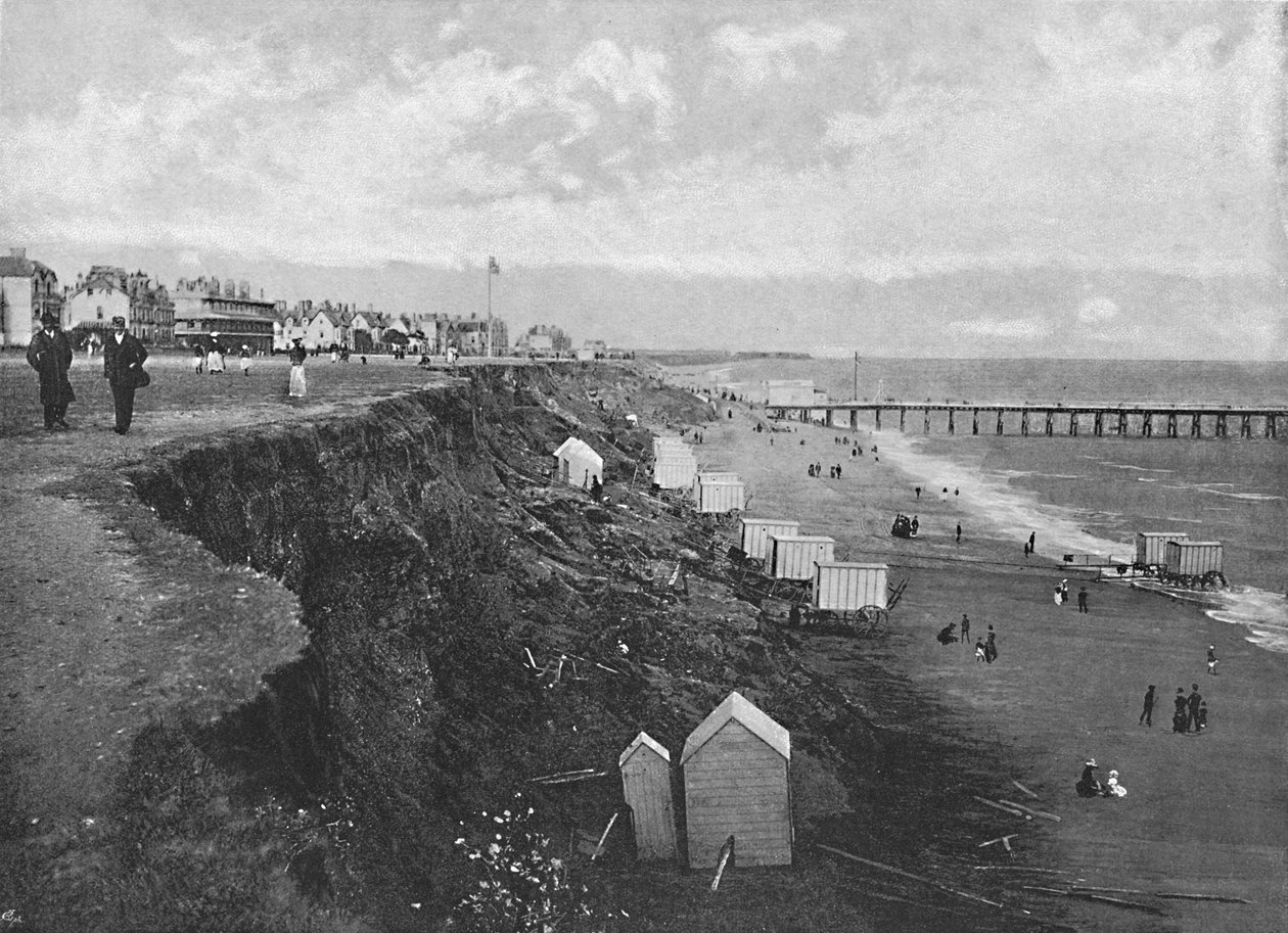 Clacton: The Beach, 1896 alkotó: Poulton and Co