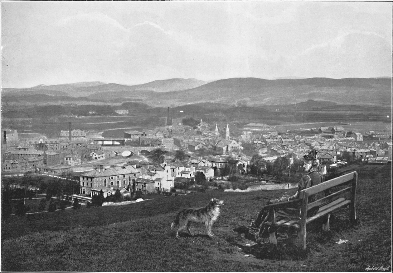 Kendal, a kastélyból, 1896 alkotó: Poulton and Co