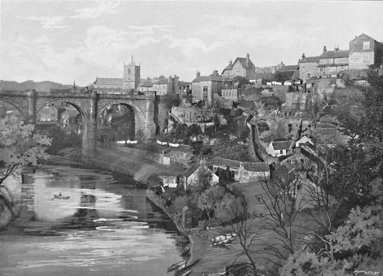 Knaresborough, a kastélyból, 1896 alkotó: Poulton and Co