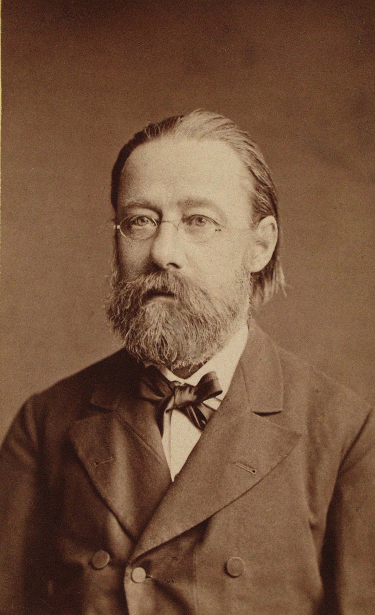 Bedrich Smetana zeneszerző portréja, 1878. alkotó: Prague . Photo studio J. Mulac