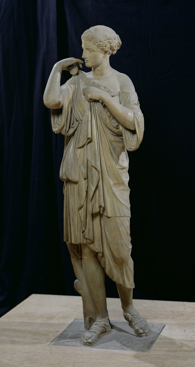 Gabii Diana (márvány) (lásd még: 98013) alkotó: Praxiteles
