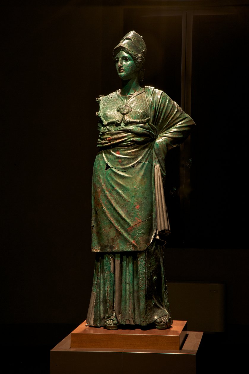 Arezzói Minerva (bronz) alkotó: Praxiteles