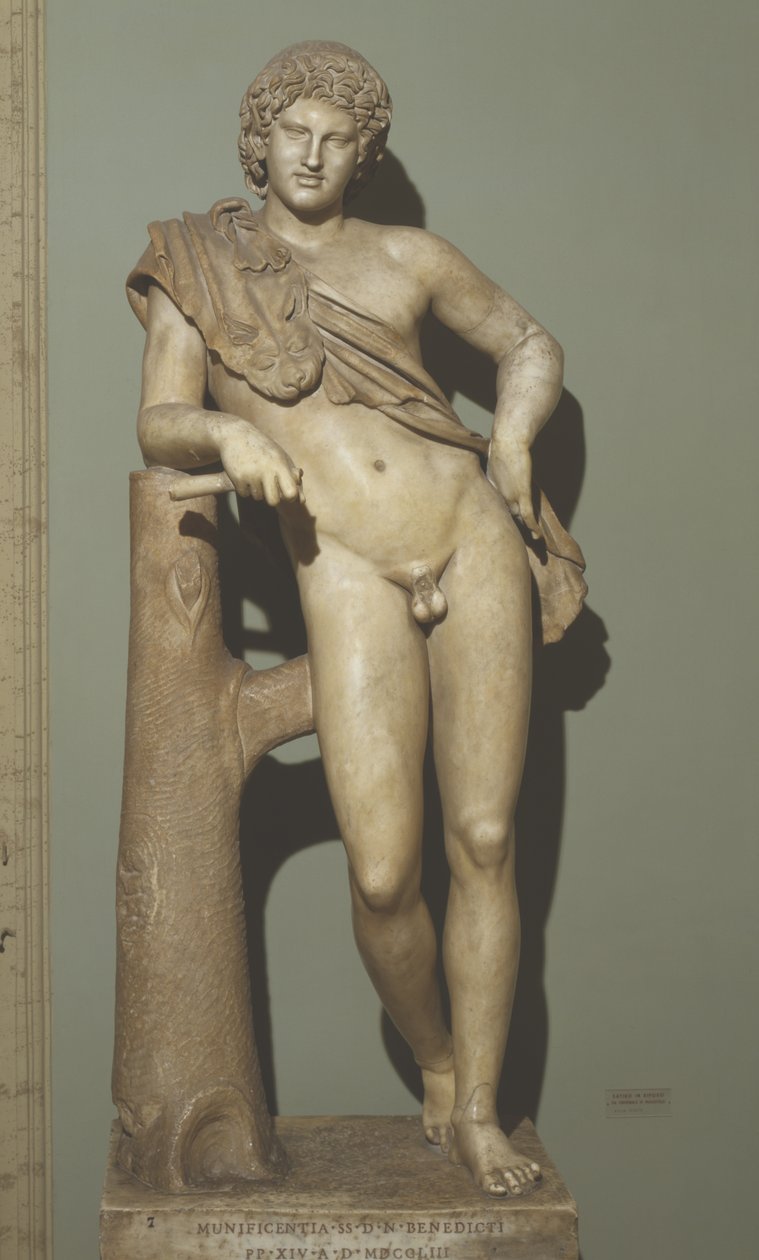 Szatír nyugalomban (márvány) alkotó: Praxiteles