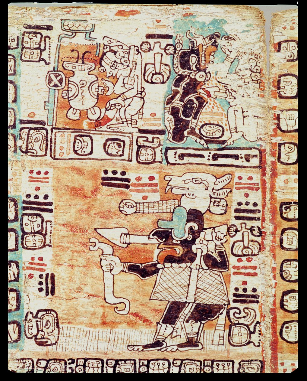 Részlet egy maja kódexből alkotó: Pre Columbian