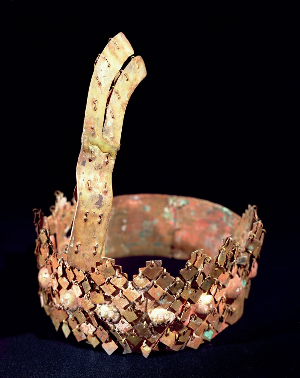 Diadém, Chimu (arany) alkotó: Pre Columbian