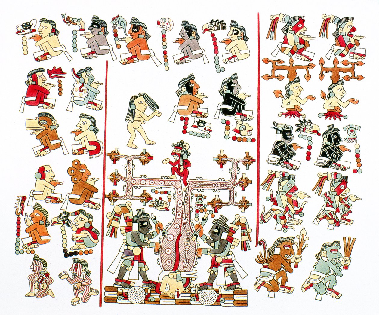 A bécsi Codex Mexicanus fakszimile másolata alkotó: Pre Columbian