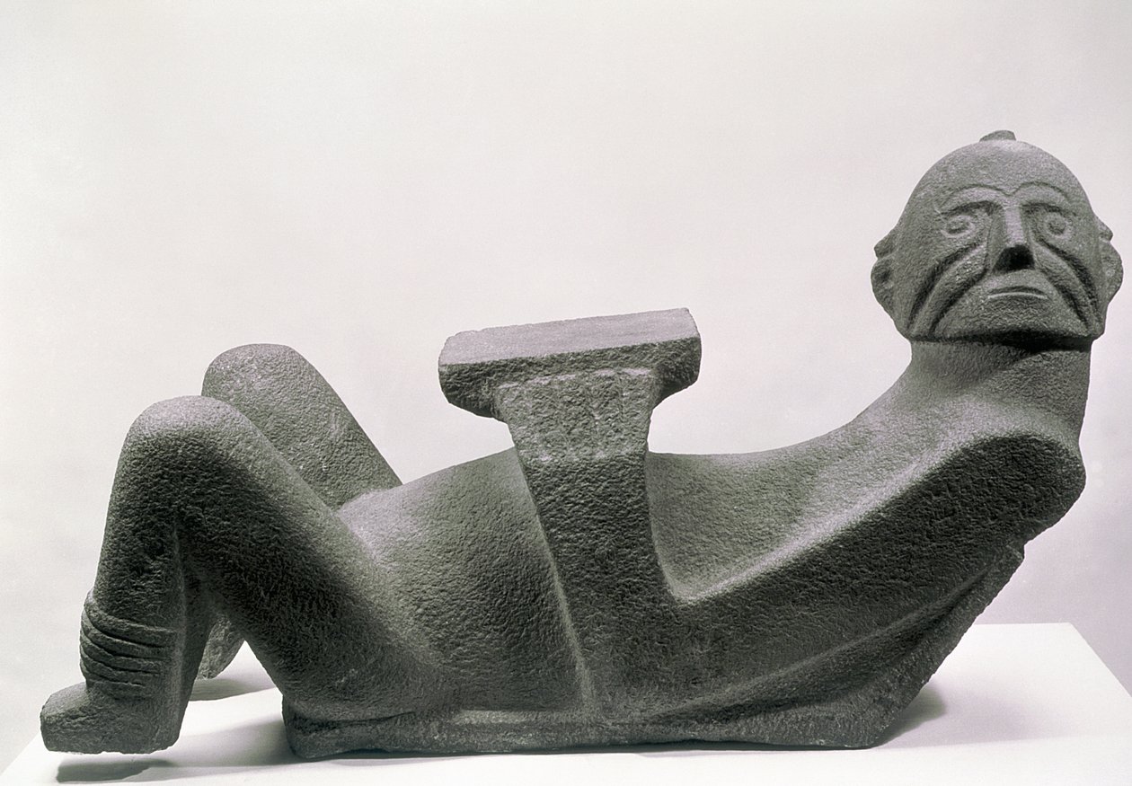 Chac mool, Tzintzuntzanból, Michoacanából, 10-13. század alkotó: Pre Columbian