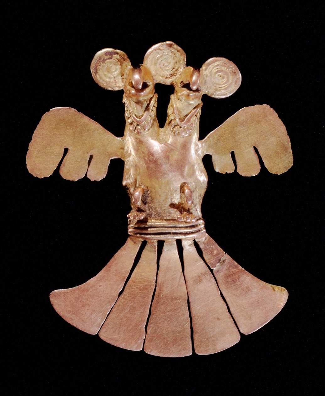 Kétfejű sas medál, Popayan (700-1500) (arany) alkotó: Pre Columbian Pre Columbian