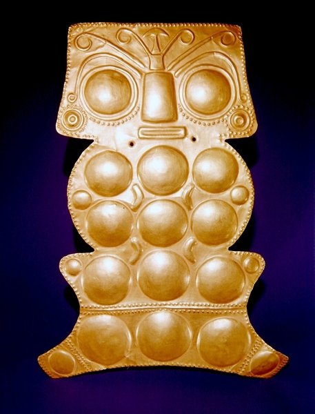 Mellkas a Sinu folyó forrásából, esetleg Calima stílusban (arany) alkotó: Pre Columbian Pre Columbian