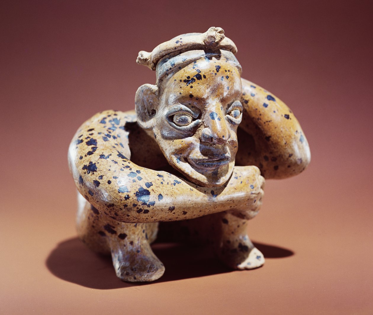 Ülő figura, Jalisco Culture (kerámia) alkotó: Pre Columbian Pre Columbian