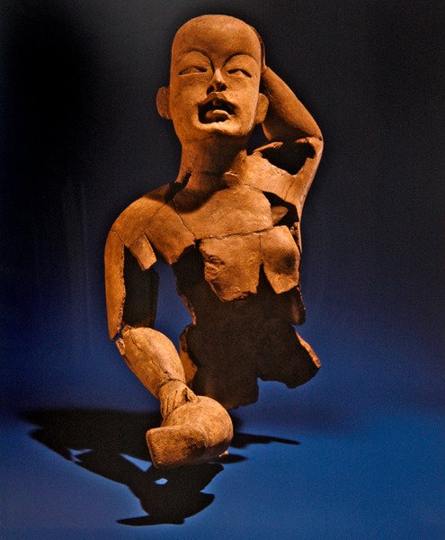 Ülő figura, Olmec kultúra (kerámia) alkotó: Pre Columbian Pre Columbian
