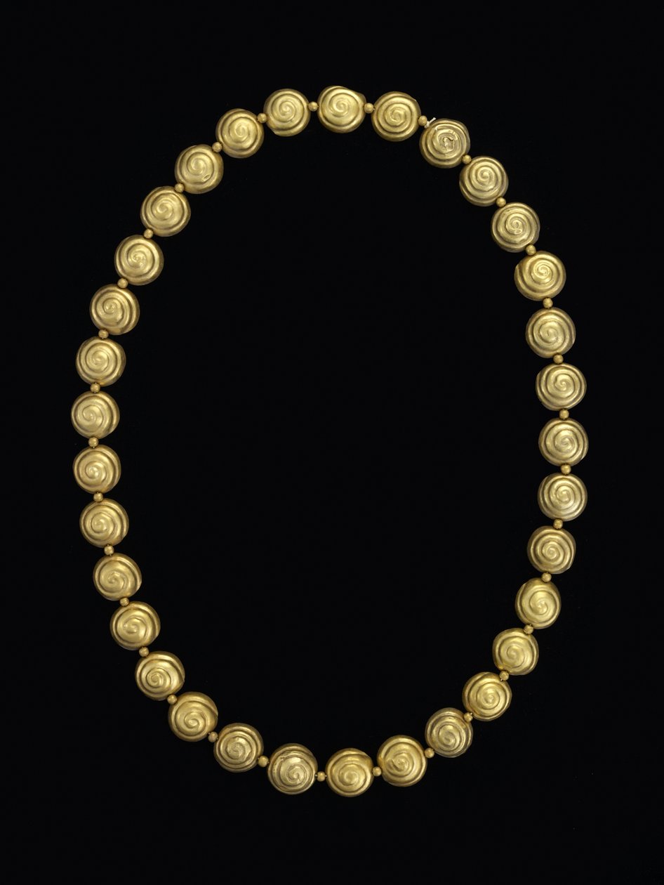 Nyaklánc csigagyöngyökből, Moche alkotó: Pre Columbian Pre Columbian