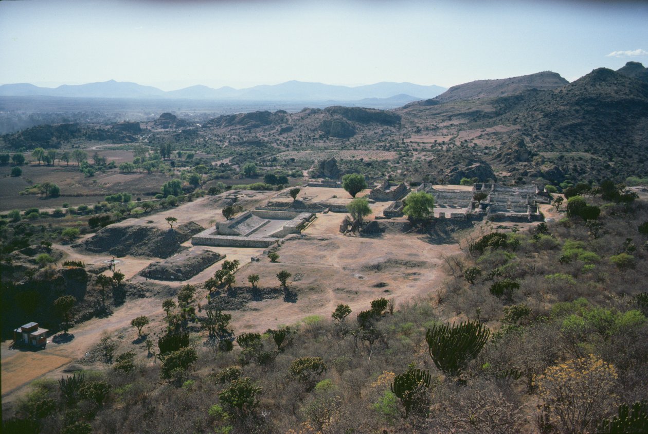 Légi felvétel a városra, késői posztklasszikus időszak alkotó: Pre Columbian
