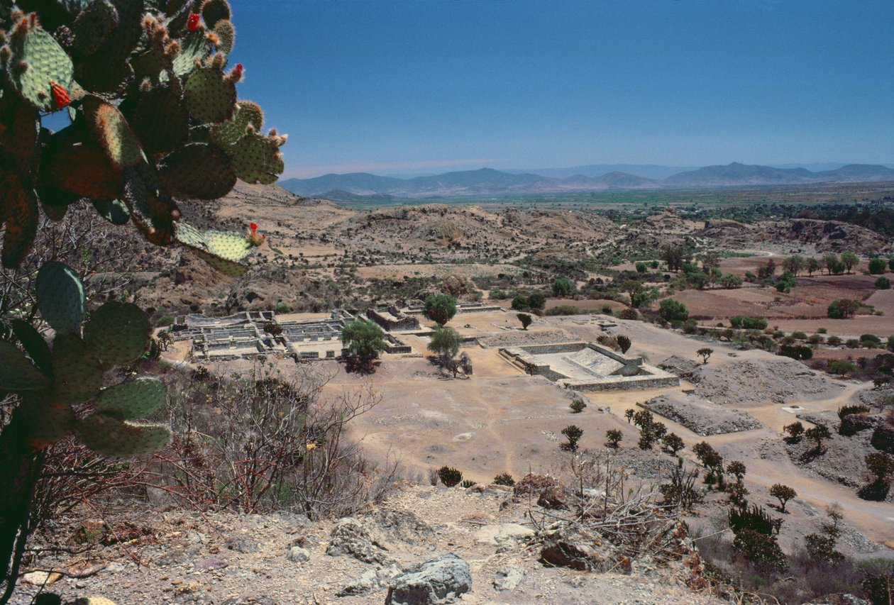 Légi felvétel a városra, késői posztklasszikus időszak alkotó: Pre Columbian