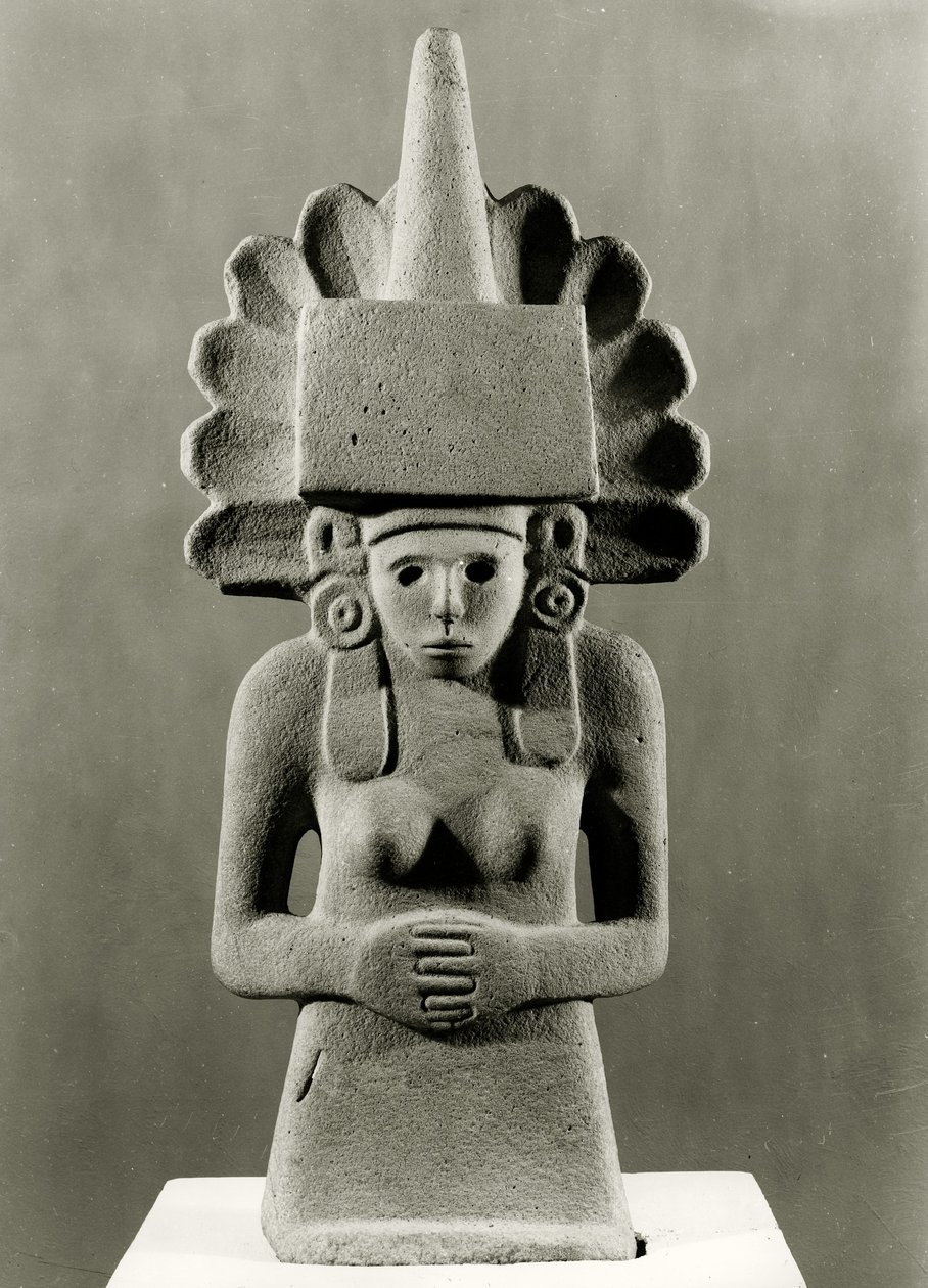Centeocihuatl, a kukorica istennője, Huastecan, 1000-1250 körül (mészkő) alkotó: Pre Columbian