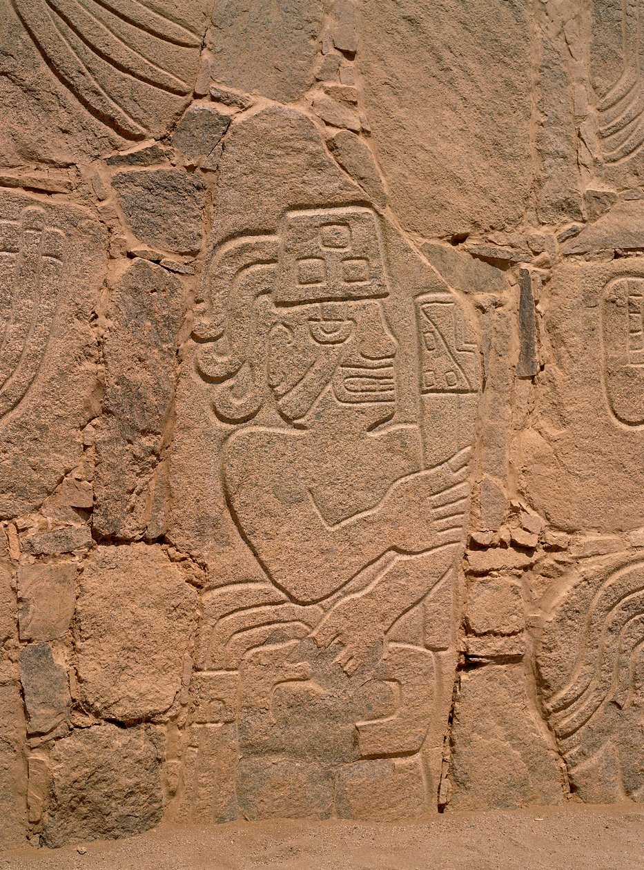 Sisakot viselő harcos figurája, aki ütőt tart (kő) alkotó: Pre Columbian Pre Columbian