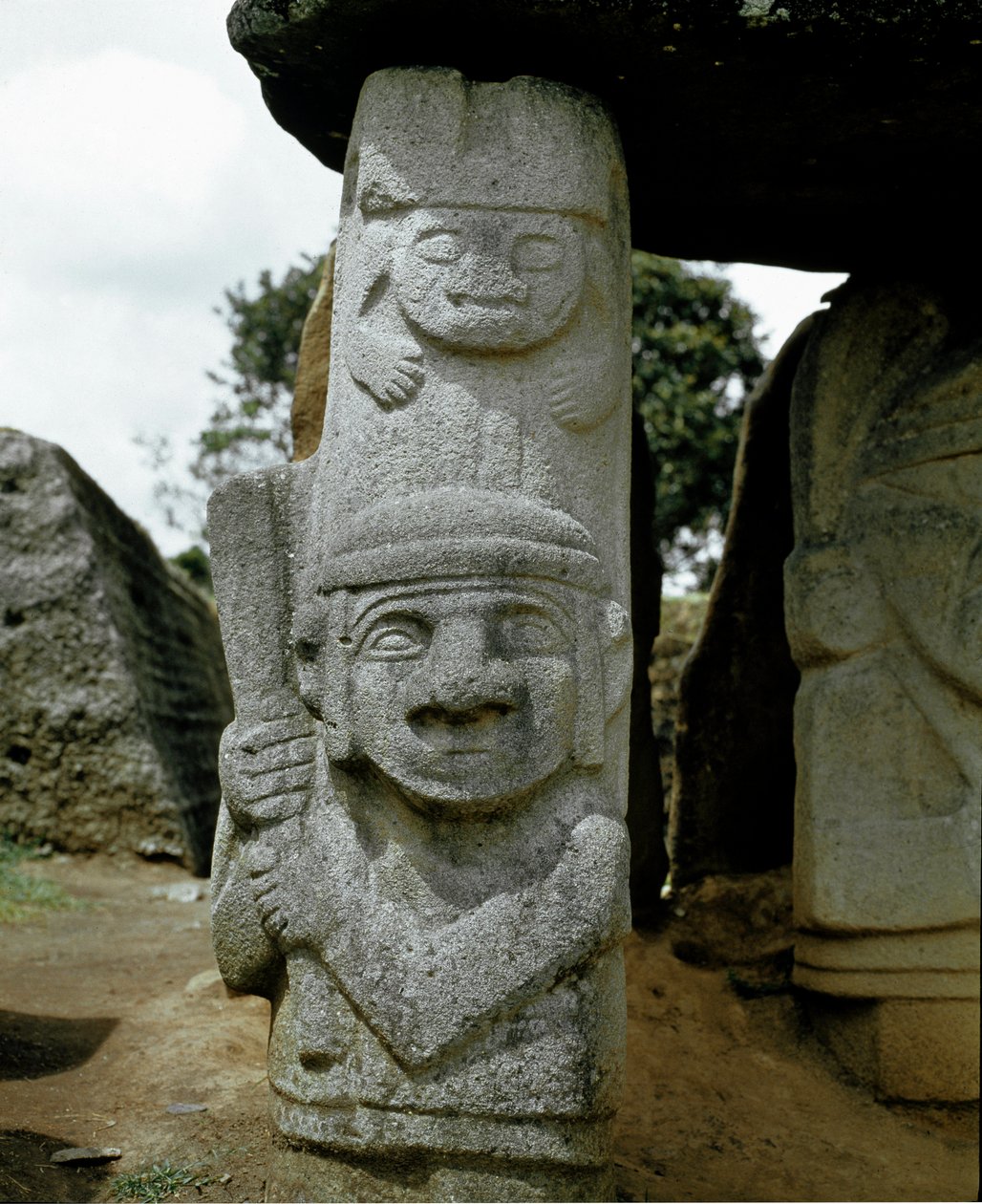 Egy harcos megalitikus szobra alkotó: Pre Columbian Pre Columbian