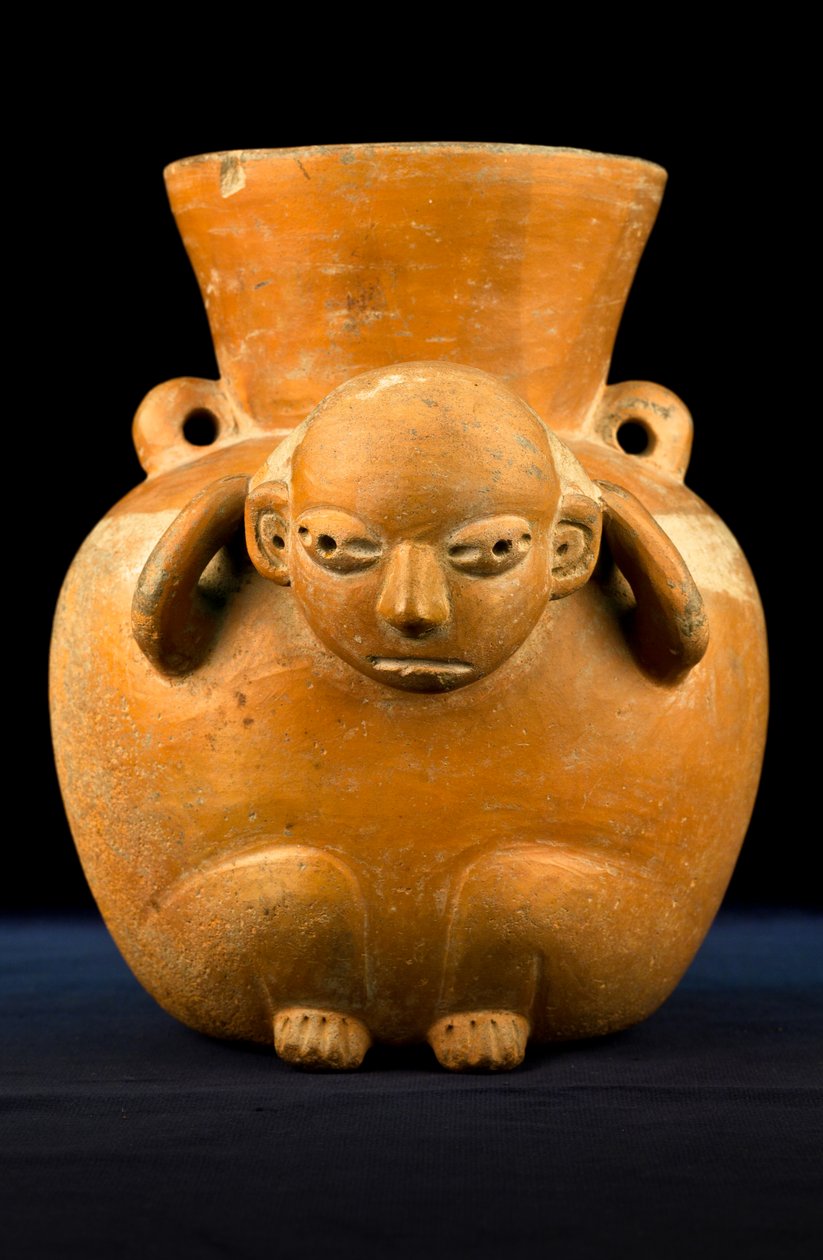 Hordozó váza / Kolumbusz előtti művészet (terrakotta) alkotó: Precolombian Precolombian