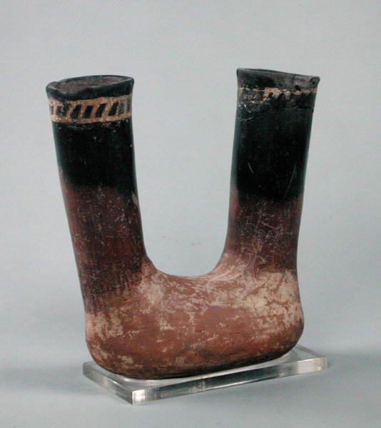 Fekete tetejű piros edény, Badariból (kerámia) alkotó: Predynastic Period Egyptian