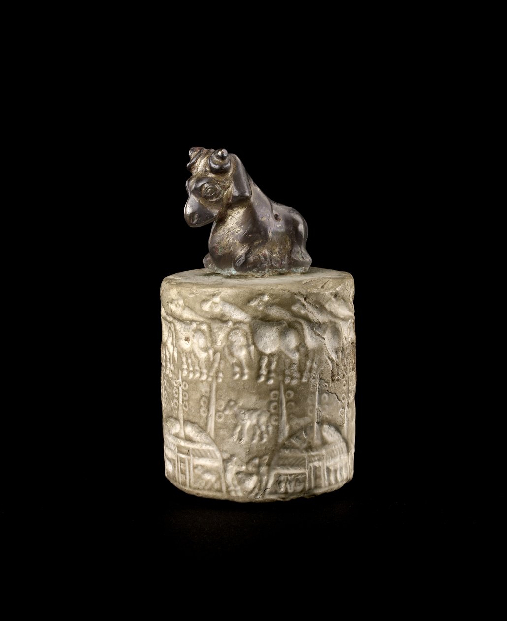 Hengertömítés, amelyet nyomófogantyú borít, Uruk c.3000 alkotó: Prehistoric