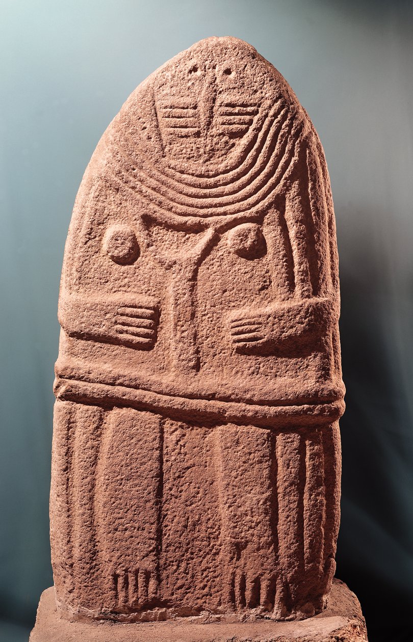 4. sz. menhir szobor, Saint-Sernins-sur-Rance, Kr. e. 6000-3500 (homokkő) alkotó: Prehistoric