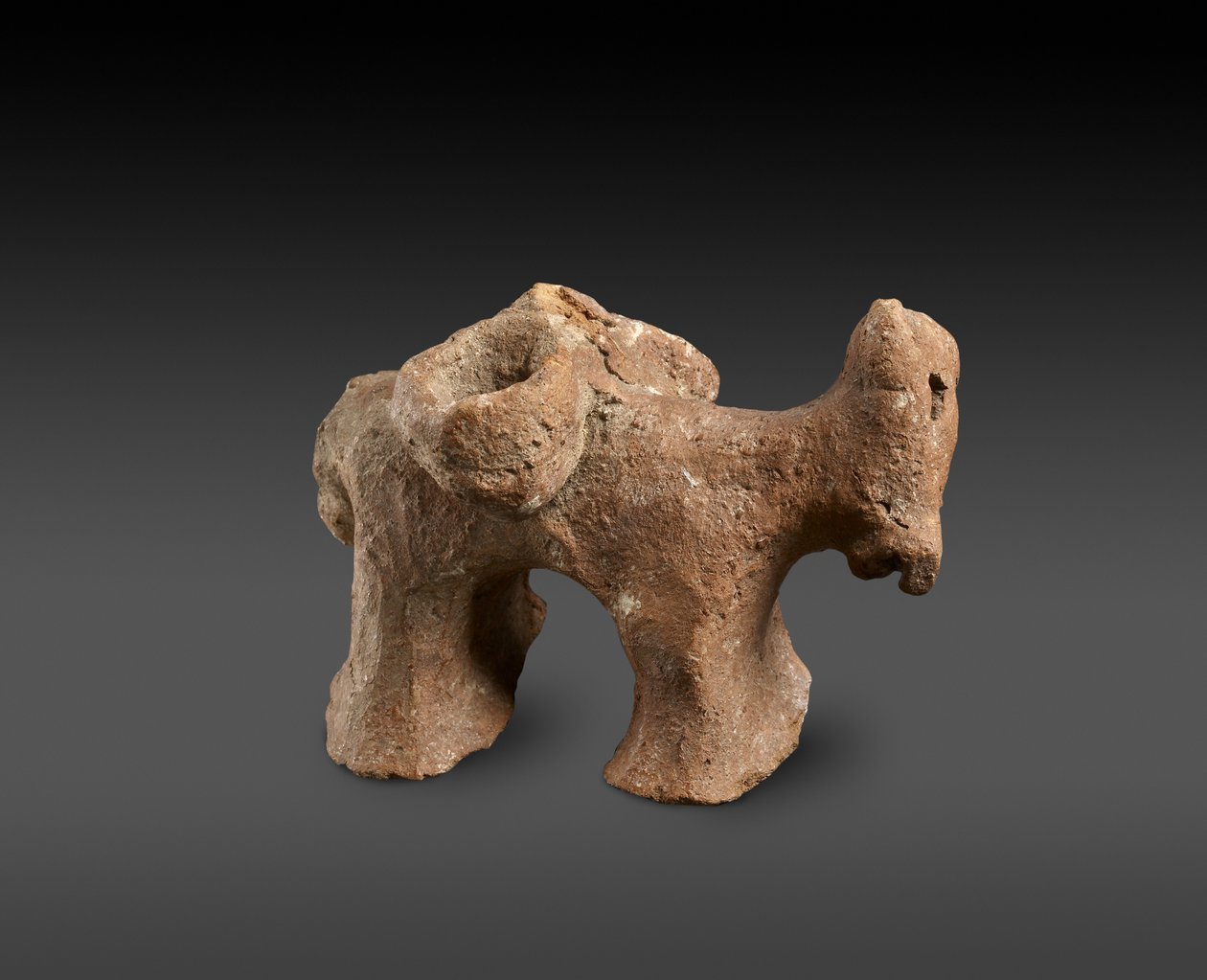 Őskori modell egy szamár táskákkal, Ciprus (terrakotta) alkotó: Prehistoric