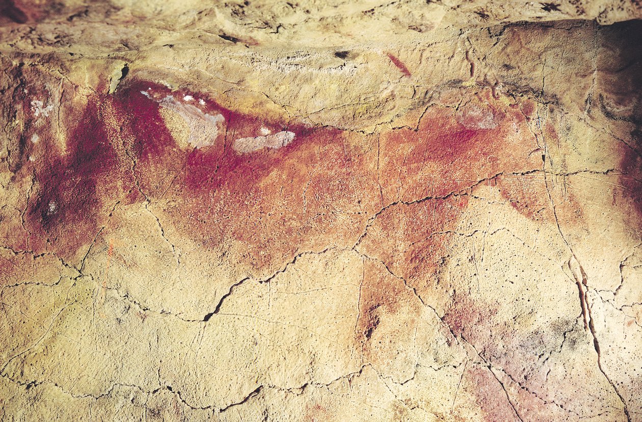 Egy állat ábrázolása, Kr.e. 15000 körül (barlangfestés) alkotó: Prehistoric